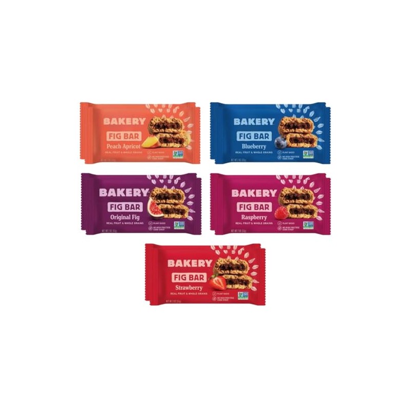 Natures Bakary Whole Wheat Bakery Fig Bars Variety (16 Pack)