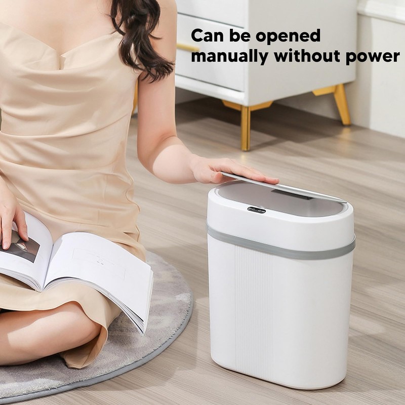 Leapiture 12L Trash Can, Car Sensor Trash Can, Hands-Free Trash