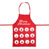 by Robelli Merry Christmas Tree Red Felt Novelty Cooking Apron,
