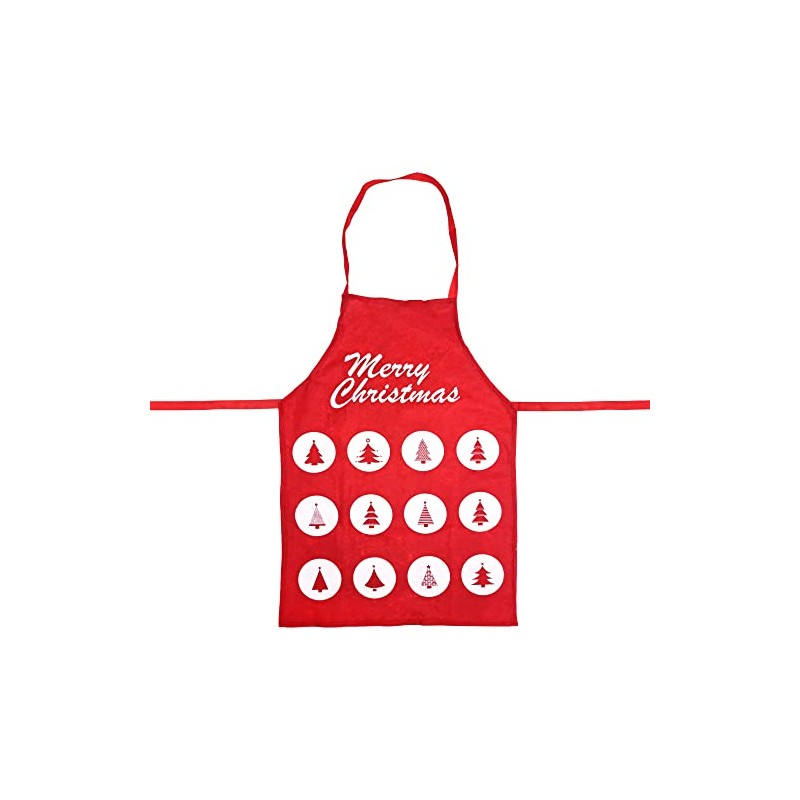 by Robelli Merry Christmas Tree Red Felt Novelty Cooking Apron,