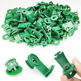 300pcs Greenhouse Accessories,100pcs Greenhouse Clips,100pcs Washers,50pcs T Type Extender Clips, 50pcs L Type Corner Extender Clips, Green House Twist Clips For Inside Greenhouses