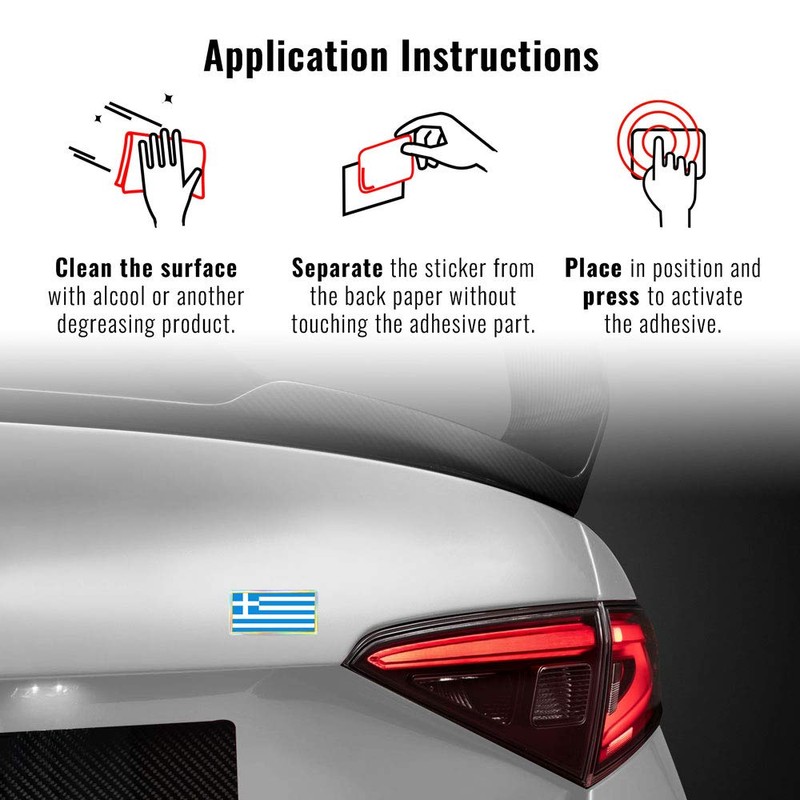 Quattroerre 14135 Sticker 3d Greece