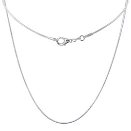 Weistiy 10 Pack Necklace Chain 925 Sterling Silver Necklace Snake Chains Bulk for Jewelry Making, 1mm, 20 Inches