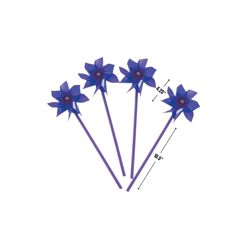 Pinwheels for Kids (Bulk Set of 36) Great for Weddings,
