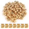 Gaivek 100 Pcs M3 Threaded Inserts, Knurled Brass Heat-Embedment Nuts for 3D Printing, Wood, Plastic, Metal, Sheet Metal (M3 x 4 x 5 MM)
