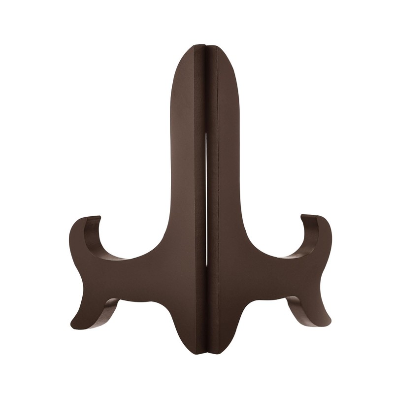 sourcing map 3pcs 4" Easel Plate Holder, Wooden Folding Display