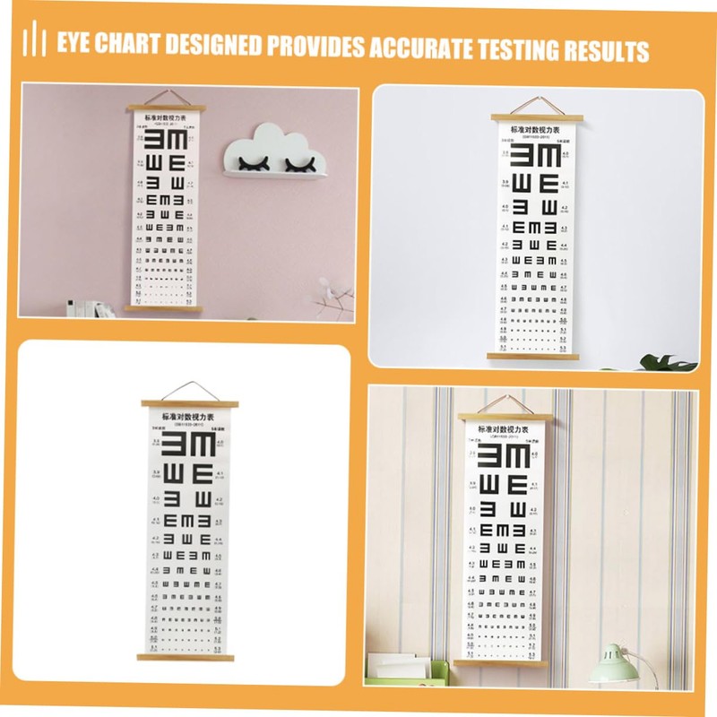 Alipis Visual Testing Chart Eye Chart for Family Vision Exams