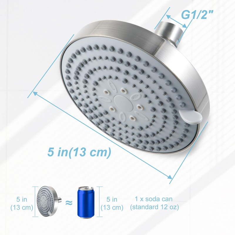 OFFO Shower Head, High Pressure Shower Head with 6 Mode,