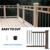 HTWAVE 51 Pack 26" Deck Balusters, Aluminum Balusters for Deck