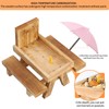 Gnodary Squirrel Feeder with Umbrella, Squirrel Feeders for Outside, Squirrel