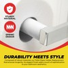 Qualihome White Universal Plastic Spring Loaded Toilet Paper Roll Holder