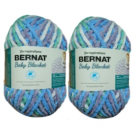 Bernat Bulk Buy Baby Blanket Big Ball Yarn (2-Pack) Purple Posy