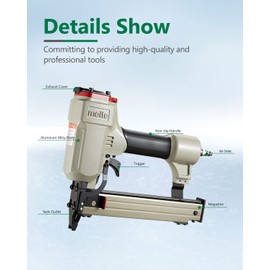 meite 9240B Upholstery Stapler 18 Gauge 92 Series 5/16" Crown 3/4" to 1-5/8" Length Medium Wire Stapler for Cabinets Making