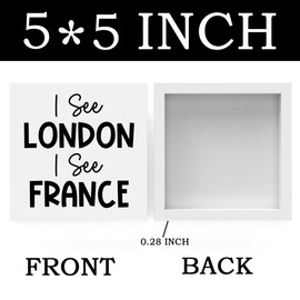 Funny Bathroom Decor, Funny Bathroom Wall Art, Black and White Bathroom Decor, Cute Bathroom Decor, Bathroom Decor for Shelves, Wooden Box Decor Sign for Home Farmhouse Office Living Room Desk Table