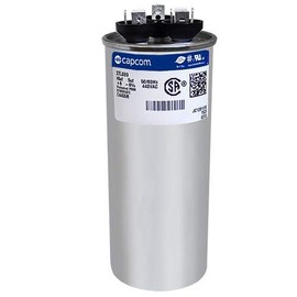GE / Genteq 27L889 97F9851 - 45 + 5 uf MFD 440 Volt VAC Genteq Replacement Round Dual Run Capacitor