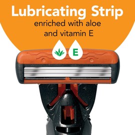 BIC Comfort 3 Refillable Three-Blade Razor for Men, Sensitive Skin Razor For a Comfortable Shave, 1 Handle and 12 Cartridges, 13 Piece Razor Set