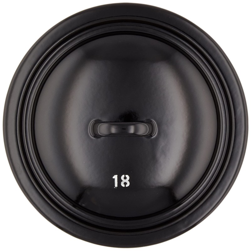 Riess 0255-017 Classic-Giants and Dwarfs Lid, Diameter-18 cm Black