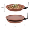Grantop Set of 2 Bird Feeders and Bird Bath Set,