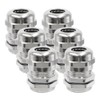 GOIYZTTR 6pcs PG13.5 Cable Glands IP68 Waterproof Cable Grommet Brass
