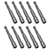 10 Pcs 1/4'' Hex Shank Magnetic Power Nut Driver Bit,