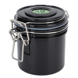 Tanque de Almacenamiento de Pegamento para Pestañas, 250ml Termómetro Higrómetro Contenedor de Pegamento para Pestañas, Suministros para Pestañas de Injerto (BLACK)