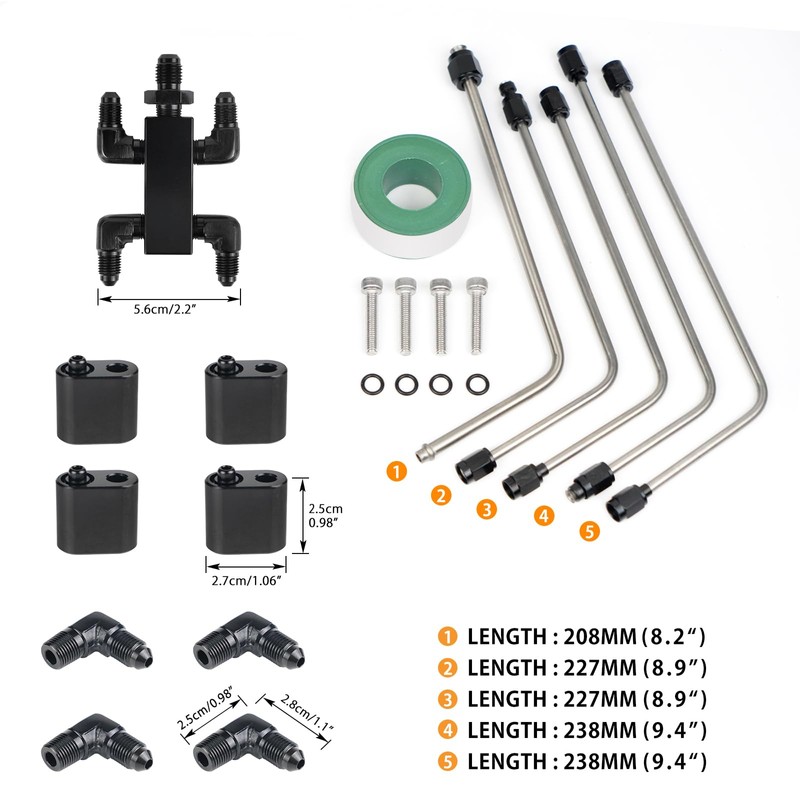 Edicapo LS Coolant Crossover Steam Vent Kit Compatible with LS1