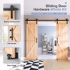 EaseLife 8 FT Double Sliding Barn Door Track and Handle