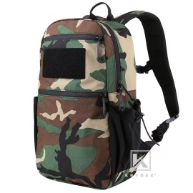 KRYDEX 14L Tactical Daypack Outdoor EDC Backpack Travel Assault PackBag Woodland