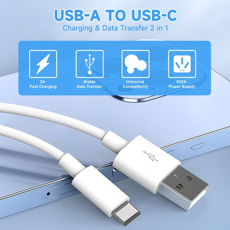 16.4ft/5M Long USB C Cable, Charging and Data Transfer, Durable