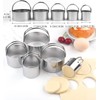 Biscuit Cutter Set (5 Pieces/Set), Round Cutters Stainless Steel Biscuit