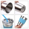 Rommeka Toddler Cups with Straws, 18/8 Stainless Steel Children Smoothie