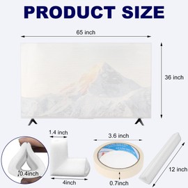 TV Moving Box Cushioning Supplies Set, Foam TV Cover & Corner Protectors