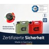 HUNERSDORFF 801000 Fuel Can Profi 10L OLIVE Poly Tank Water