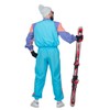 MIMIKRY 80s Retro Ski Suit Men's Costume Including Glasses Jumpsuit