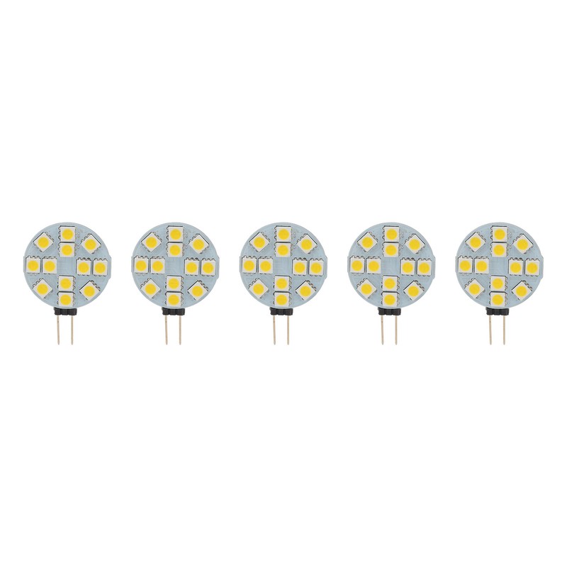 5pcs G4 LED Bulb 12V 2W Warm Light Energy Saving