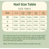Generic False nails, short nails, apple green nails, reusable, suitable