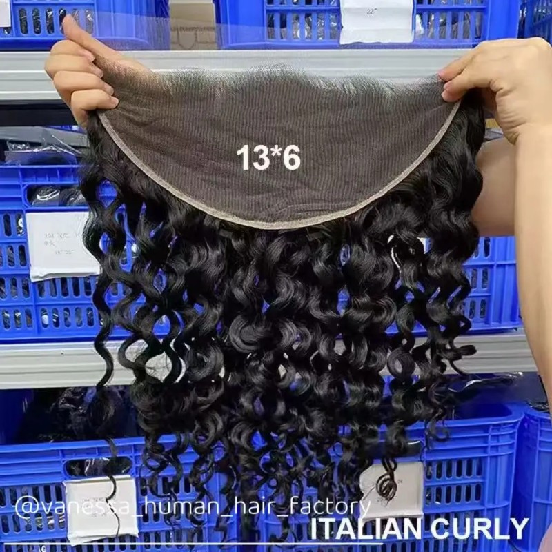 5x5 HD Lace Pixie Curly Closure 4x4 Invisible Bleached Knot