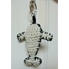 The SAK Crochet Craze Critter Dangle Orca Black/W Keychain Unique