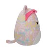 Squishmallows SQCR05426 12-Inch-Michaela Rainbow Leopard with Pink Headband, Multicolour