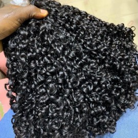 100% Raw Human Hair Can Be Dyed All Color Unprocessed No tangle Weft Hair Bundlesstyle: raw hair, color: 1 pcs natural wave, Stretched Length: 16 Inches
