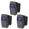 ETOPARS 3 X Heavy Duty Car Boat Rocker Switch Dash