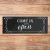 Come in we're open - Sorry we're closed reversible sign