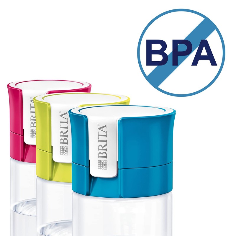 BRITA Water Filter Bottle, Reduces Chlorine and Organic Impurities, BPA