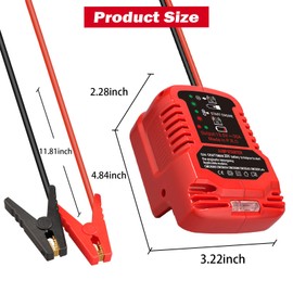 Car Jump Starters Adapter for Craftsman 20V V20 Batteries,11 Gauge Car Battery Jump Starter, Engine12V Auto Booster Cables for Jump Starting Dead or Weak Batteries,Use Under 3.5 Liters