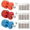 TC Sportline KU-20003 3-Piece 7 In 1 Stubby Multi-Bit Drivers