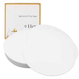 Pack of 100 Quality Lab Filter Paper, Laboratory Filter Paper, Round Laboratory Filter, Quality Lab Filter Paper with Medium Flow Speed, for Laboratory Supplies, Chemical Applications (11 cm)