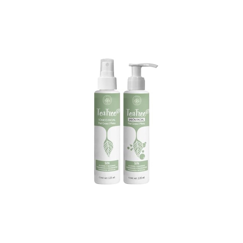Árbora Kit Tónico + Jabón Facial con Tea Tree y