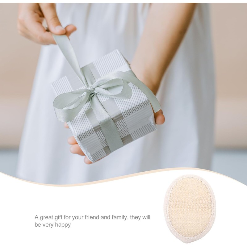 Esponjas corporales desechables de lufa beige 10 piezas para ducha