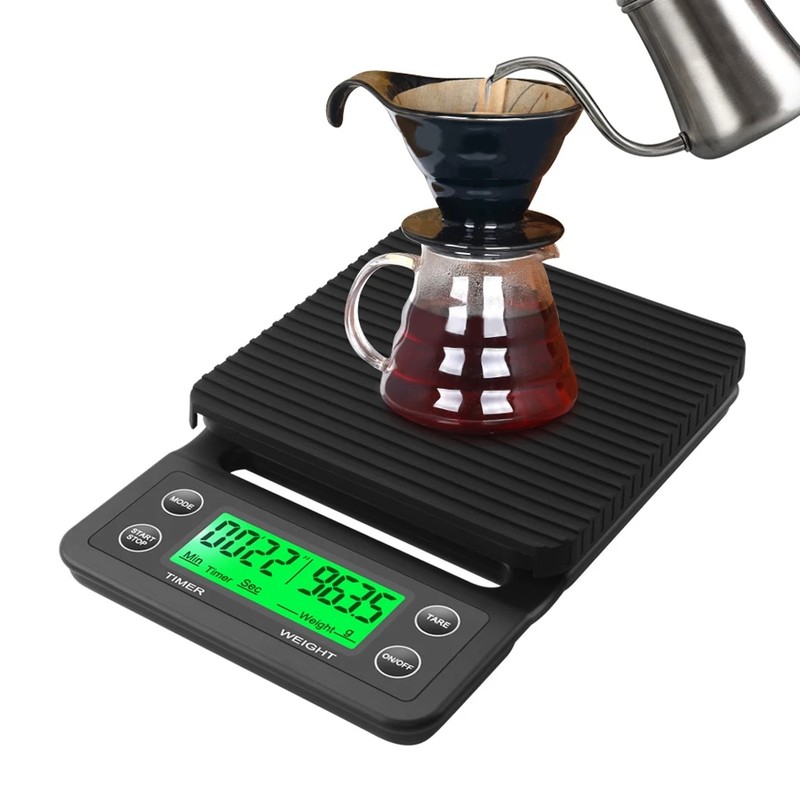 Digital Coffee Scale High Accuracy LED HD Display ABS Material