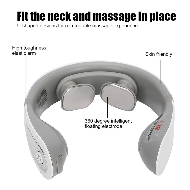 Neck Massager 42℃ Constant Temperature Hot Compress Electric Pulse Neck